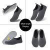 imageWateLves Water Shoes for Womens Mens Barefoot QuickDry Aqua Socks for Beach Swim Surf Yoga Exercise New Translucent Color SolesLxygray
