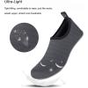 imageWateLves Water Shoes for Womens Mens Barefoot QuickDry Aqua Socks for Beach Swim Surf Yoga Exercise New Translucent Color SolesLxygray