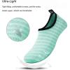 imageWateLves Water Shoes for Womens Mens Barefoot QuickDry Aqua Socks for Beach Swim Surf Yoga Exercise New Translucent Color SolesLxylight Blue