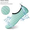 imageWateLves Water Shoes for Womens Mens Barefoot QuickDry Aqua Socks for Beach Swim Surf Yoga Exercise New Translucent Color SolesLxylight Blue