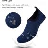 imageWateLves Water Shoes for Womens Mens Barefoot QuickDry Aqua Socks for Beach Swim Surf Yoga Exercise New Translucent Color SolesLxynavy