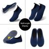 imageWateLves Water Shoes for Womens Mens Barefoot QuickDry Aqua Socks for Beach Swim Surf Yoga Exercise New Translucent Color SolesLxynavy