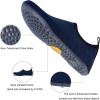 imageWateLves Water Shoes for Womens Mens Barefoot QuickDry Aqua Socks for Beach Swim Surf Yoga Exercise New Translucent Color SolesLxynavy