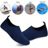 imageWateLves Water Shoes for Womens Mens Barefoot QuickDry Aqua Socks for Beach Swim Surf Yoga Exercise New Translucent Color SolesLxynavy