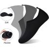 imageWateLves Water Shoes for Womens Mens Barefoot QuickDry Aqua Socks for Beach Swim Surf Yoga Exercise New Translucent Color SolesNblack