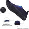 imageWateLves Water Shoes for Womens Mens Barefoot QuickDry Aqua Socks for Beach Swim Surf Yoga Exercise New Translucent Color SolesNebula Blackblue
