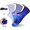 imageWateLves Water Shoes for Womens Mens Barefoot QuickDry Aqua Socks for Beach Swim Surf Yoga Exercise New Translucent Color SolesNebula Blue