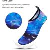 imageWateLves Water Shoes for Womens Mens Barefoot QuickDry Aqua Socks for Beach Swim Surf Yoga Exercise New Translucent Color SolesNebula Blue