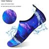 imageWateLves Water Shoes for Womens Mens Barefoot QuickDry Aqua Socks for Beach Swim Surf Yoga Exercise New Translucent Color SolesNebula Blue