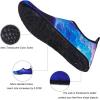 imageWateLves Water Shoes for Womens Mens Barefoot QuickDry Aqua Socks for Beach Swim Surf Yoga Exercise New Translucent Color SolesNebula Blue