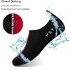 imageWateLves Water Shoes for Womens Mens Barefoot QuickDry Aqua Socks for Beach Swim Surf Yoga Exercise New Translucent Color SolesPjblack Red