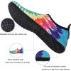 imageWateLves Water Shoes for Womens Mens Barefoot QuickDry Aqua Socks for Beach Swim Surf Yoga Exercise New Translucent Color SolesRainbow Tie Dye