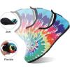 imageWateLves Water Shoes for Womens Mens Barefoot QuickDry Aqua Socks for Beach Swim Surf Yoga Exercise New Translucent Color SolesRainbow Tie Dye