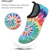 imageWateLves Water Shoes for Womens Mens Barefoot QuickDry Aqua Socks for Beach Swim Surf Yoga Exercise New Translucent Color SolesRainbow Tie Dye