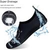 imageWateLves Water Shoes for Womens Mens Barefoot QuickDry Aqua Socks for Beach Swim Surf Yoga Exercise New Translucent Color SolesSkull Black