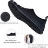 imageWateLves Water Shoes for Womens Mens Barefoot QuickDry Aqua Socks for Beach Swim Surf Yoga Exercise New Translucent Color SolesSkull Black