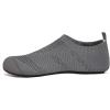 imageWateLves Womens Barefoot Water Shoes Travel House Slippers for Indoor and Outdoor Aqua Socks for Beach Swim Surf Yoga Dancing Camping Must HavesDark Grey1