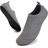 imageWateLves Womens Barefoot Water Shoes Travel House Slippers for Indoor and Outdoor Aqua Socks for Beach Swim Surf Yoga Dancing Camping Must HavesDark Grey1