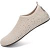 imageWateLves Womens Barefoot Water Shoes Travel House Slippers for Indoor and Outdoor Aqua Socks for Beach Swim Surf Yoga Dancing Camping Must HavesDiamondbeige
