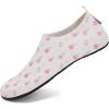 imageWateLves Womens Barefoot Water Shoes Travel House Slippers for Indoor and Outdoor Aqua Socks for Beach Swim Surf Yoga Dancing Camping Must HavesFlowerwhite
