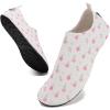 imageWateLves Womens Barefoot Water Shoes Travel House Slippers for Indoor and Outdoor Aqua Socks for Beach Swim Surf Yoga Dancing Camping Must HavesFlowerwhite