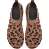 imageWateLves Womens Barefoot Water Shoes Travel House Slippers for Indoor and Outdoor Aqua Socks for Beach Swim Surf Yoga Dancing Camping Must HavesLeopardbrown