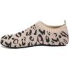 imageWateLves Womens Barefoot Water Shoes Travel House Slippers for Indoor and Outdoor Aqua Socks for Beach Swim Surf Yoga Dancing Camping Must HavesLeopardbeige
