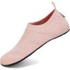 imageWateLves Womens Barefoot Water Shoes Travel House Slippers for Indoor and Outdoor Aqua Socks for Beach Swim Surf Yoga Dancing Camping Must HavesNaked Orange1