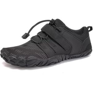 imageWateLves Barefoot Water Shoes for Men Women Wide Toe QuickDry Aqua Sock Outdoor Athletic Sport Shoes Swim Beach Pool Hiking Surfing WalkingAblack