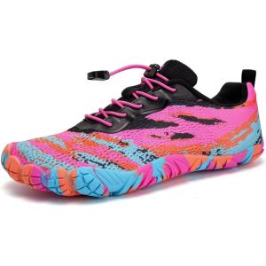 imageWateLves Barefoot Water Shoes for Men Women Wide Toe QuickDry Aqua Sock Outdoor Athletic Sport Shoes Swim Beach Pool Hiking Surfing WalkingCamouflage Powder