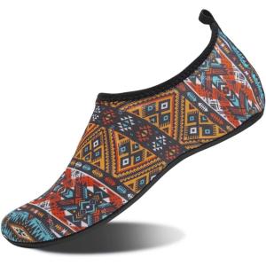imageWater Shoes for Womens and Mens Summer Barefoot Shoes Quick Dry Aqua Socks for Beach Swim Yoga Exercise Bohemia