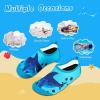imageWateLves Kids Water Shoes Toddler Girls Boys Barefoot NonSlip Quick Dry Aqua Socks for Beach Swim WalkingBlue Shark