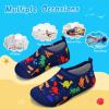 imageWateLves Kids Water Shoes Toddler Girls Boys Barefoot NonSlip Quick Dry Aqua Socks for Beach Swim WalkingDinosaurNavy