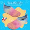 imageWateLves Kids Water Shoes Toddler Girls Boys Barefoot NonSlip Quick Dry Aqua Socks for Beach Swim WalkingFishscale Orange