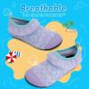imageWateLves Kids Water Shoes Toddler Girls Boys Barefoot NonSlip Quick Dry Aqua Socks for Beach Swim WalkingRuffleFishscales