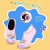 imageWateLves Kids Water Shoes Toddler Girls Boys Barefoot NonSlip Quick Dry Aqua Socks for Beach Swim WalkingShiny Pink Unicorn