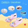 imageWateLves Kids Water Shoes Toddler Girls Boys Barefoot NonSlip Quick Dry Aqua Socks for Beach Swim WalkingShiny Pink Unicorn