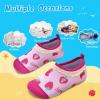 imageWateLves Kids Water Shoes Toddler Girls Boys Barefoot NonSlip Quick Dry Aqua Socks for Beach Swim WalkingStrawberryPink