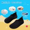 imageWateLves Kids Water Shoes Toddler Girls Boys Barefoot NonSlip Quick Dry Aqua Socks for Beach Swim WalkingStriped Black