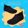 imageWateLves Kids Water Shoes Toddler Girls Boys Barefoot NonSlip Quick Dry Aqua Socks for Beach Swim WalkingStriped Black