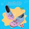 imageWateLves Kids Water Shoes Toddler Girls Boys Barefoot NonSlip Quick Dry Aqua Socks for Beach Swim WalkingUnicornPink Blue