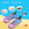 imageWateLves Kids Water Shoes Toddler Girls Boys Barefoot NonSlip Quick Dry Aqua Socks for Beach Swim WalkingUnicornPink Blue