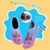 imageWateLves Kids Water Shoes Toddler Girls Boys Barefoot NonSlip Quick Dry Aqua Socks for Beach Swim WalkingUnicornPink Blue