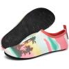 imageWateLves Womens Mens Slippers Socks House Shoes Barefoot Slip On Travel Slippers for Indoor Outdoor308Coconut Trees