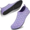 imageWateLves Womens Mens Slippers Socks House Shoes Barefoot Slip On Travel Slippers for Indoor Outdoor310FishscalePurple