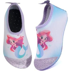 imageWateLves Kids Water Shoes Toddler Girls Boys Barefoot NonSlip Quick Dry Aqua Socks for Beach Swim WalkingMermaids