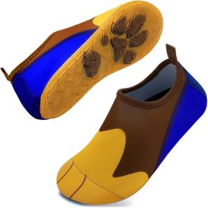 imageWateLves Kids Water Shoes Toddler Girls Boys Barefoot NonSlip Quick Dry Aqua Socks for Beach Swim WalkingPuppy Footprint