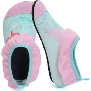 imageWateLves Kids Water Shoes Toddler Girls Boys Barefoot NonSlip Quick Dry Aqua Socks for Beach Swim WalkingRuffleMermaids