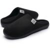 imageMens and Womens Classic Memory Foam Slippers Comfort Plush Lining House Shoes for Indoor ampamp OutdoorBlack