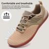 imageWateLves Barefoot WideToe Water Shoes for Womens Mens Minimalist Breathable Beach Shoe with Zero Drop Sole088beige